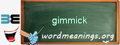 WordMeaning blackboard for gimmick